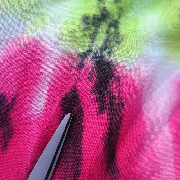 Women's Poncho Top, size XL-XXL?? Pullover Tie Dye Summer comfort Multi color - Picture 14 of 15